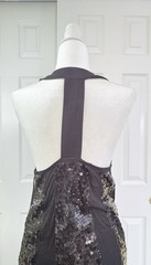 INC International Concepts Womens Large Sequin Open Back Party Dress