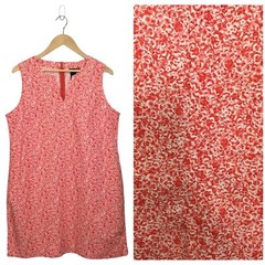 Venezia Jeans Clothing Co Dress Womens 16 Floral V Neck Sleeveless Tank Red