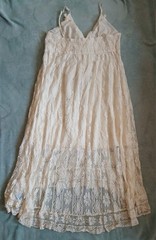 CUPSHE Maxi Women&rsquo;s Flowy Lace Sundress-Cotton Blend-Size XXL-Beige-NWT