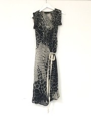 All Saints Giraffe Print Frannie Dress 100% Silk UK 6 WORN ONCE RRP £220