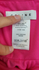 CELINE Pink Viscose Jersey Knit Plunging Neckline Dress – Size EU 38 / US XS/S