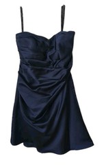 Alfred Angelo Formal Dress Polyester Nylon Lining Navy Blue