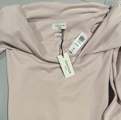 Aritzia Contour Castoro Dress Med Pink Mini Off the Shoulder Clubwear Party NWT