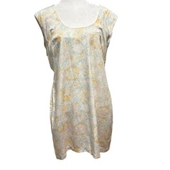 Anna Nata Size XL Kaitlyn Mini Sheath Dress Watercolor Floral Cottagecore Linen