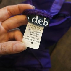 Deb Y2K Purple Halter Dress w/ Ruched Detailing Early 2000s Hankerchief Hem Gown