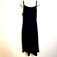 MSK Sheer Navy Blue Green Button Down Rockabilly Pinup Girl Dress Women&rsquo;s 12