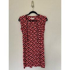LOFT Amaryllis Tassel Geometric Floral Shift Dress Cover Up Pool Beach XS