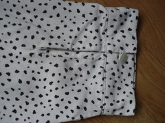 SAINT+SOFIA WHITE/POLKA DOT LYOCELL ZIP BUTTON CUFF 3/4 SLEEVE UK 12