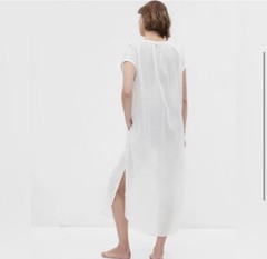 GAP NWT Button Down Voile Dolman Shirtdress – White – Size Large
