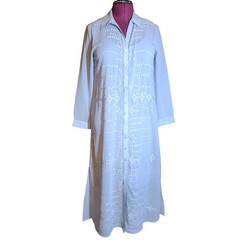 Soft Surroundings Dress and Dress Cardigan Size PM Embrodiery Detail