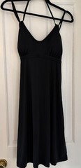Athleta Shorebreak Athletic Dress Sz L Black Activewear Built In Bra Large