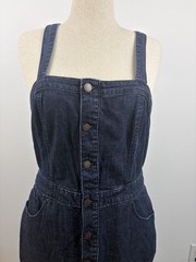 Universal Thread Denim Button Front Midi Dress Women’s Plus Size 16 Dark Wash