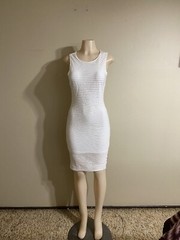 Entry Cream Bodycon Dress – Size Large