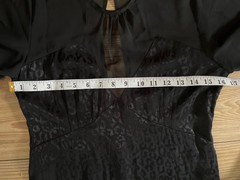 Zara Dress Black Jacquard Leopard Print Midi to maxi Evening Party uk S