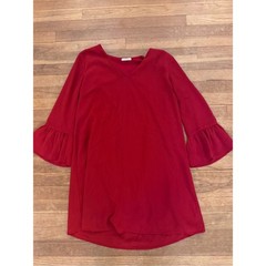 Maurices Women&rsquo;s Red Above Knee Mini Shift Dress – Size M b37