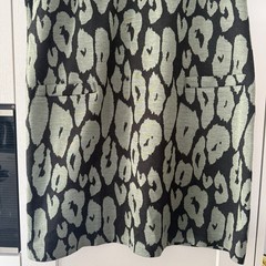 Roman Khaki Black Animal Print Short Sleeve Shift Dress UK 20 Laganlook VGC