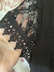 Unbranded Black Linen Like Size Large Black Dress