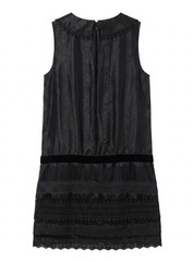 Anna Sui for Target Black Belted Mini Shirtdress Goth Mod Flapper – Size S
