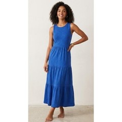 Eileen Fisher Tank Dress Womens Small BLVLT Hemp/Organic Cotton Twist Wide Strap