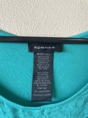 Spense Missy Xxl Dress 2XL Plus Green Sleeveless Boho Midi