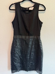 Jaye.e Black Short Dress Size M Sequins Little black Dress Travel Cocktail GNO