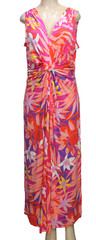 Iman Women&rsquo;s Maxi Dress Sleeveless Multicolor Stretch Petite Size PXL