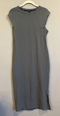 Public Rec Womens Pima Cotton Go To Midi Dress Size S Taupe Stretch Neutral