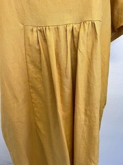 Gershon Bram Linen Midi A-Line Short Sleeves Relaxed oversized fit size M NWT