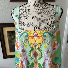 Antonio Melani Eliana Lined Square Neck Sleeveless Large Dress