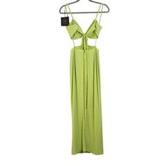 MAC DUGGAL NWT Strappy Back Side Cutout Green Dress, Size 0