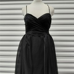 Eliza J Dress Size 6 Black Tulle Overlay High Low Cocktail Evening Ball Gown
