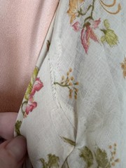 70s Rare Gunne Sax By Jessica Maxi Floral Butterfly Print Angel Kimono Sleeve