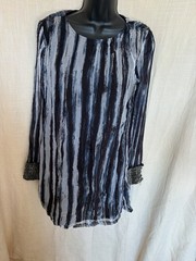 Black/grey Chiffon Overlay Dress Size 10 By River Island (4513)