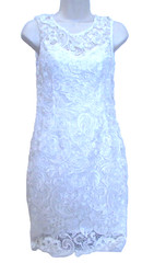 Alythea Women&rsquo;s White Lace Evening Dress Small