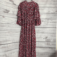 Happy x Nature Dress Womens Maxi Butterfly phoenix tiered belted Boho tassel