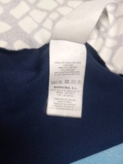 Viccio, Barcelona stretchy dress, fit size 12-14, navy blue + white