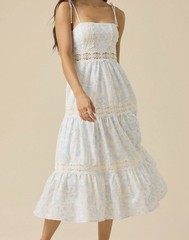NEW Altar’d State Blue Floral Maxi Dress Size XL NWT