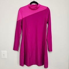 Summersalt M Swim Shield Tunic Long Sleeve Swim Dress Colorblock Modest Pink