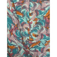 Sundance Womens Sleeveless Maxi Dress 14 Blue Pink Swirl Print Rayon Scoop Neck