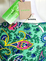 NWT Boden Amelie Dress Size 6 Green Paisley Print Stretch Jersey Midi Pockets