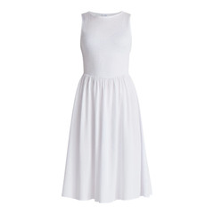 Time And Tru Women&rsquo;s Smocked Woven Midi Dress U pick Size White NEW