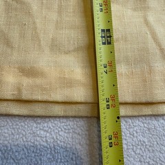Vintage 1970s Linen/Cotton Yellow JCPenny Dress Sz S