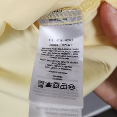 Columbia Shirt Dress Medium Yellow Mini Short Sleeve Pockets Travel Outdoor NWT