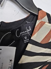 Connected Apparel Geometric Multicolor Dress 12