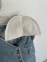Vtg 1990 Women’s Denim Dress With Accented Pearls By Buyer Too! Size 5