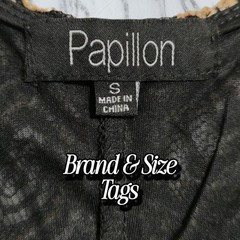 Papillon Μαύρο Μπεζ Μίνι Φόρεμα Γυναικείο Μέγεθος Μικρό