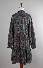 ROLLER RABBIT Roberta $178 Ruffle Metallic Clip Dot Star Print Dress Size Small