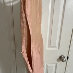 Petite Sophisticate Women&rsquo;s Dress Peach Sleeveless Size 8 100% Silk