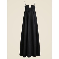 J.Crew Collection strapless notched maxi dress black cocktail sz 12
