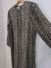 Anne Crimmins Baum Collections Women&rsquo;s Animal Print Silk Lined Dress Sz. 12